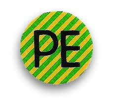 Foto of  Adercodering PE, groen/geel 