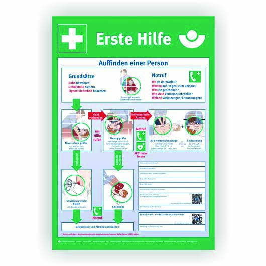 Foto of  Affiche voor noodgevallen "Erste Hilfe"  